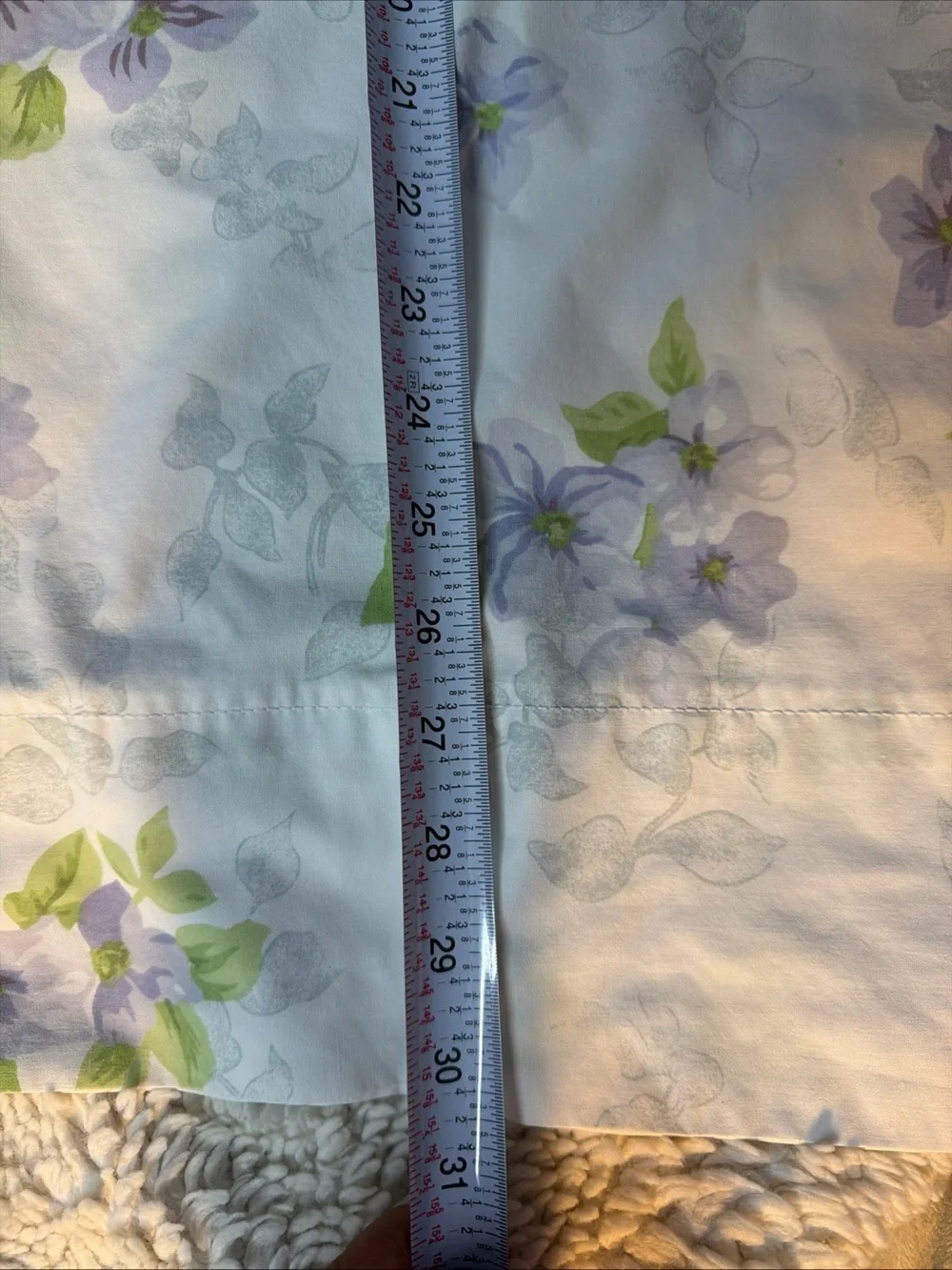 Floral Lavender and Green Home watercolor Pillowcase - Martha Stewart everyday
